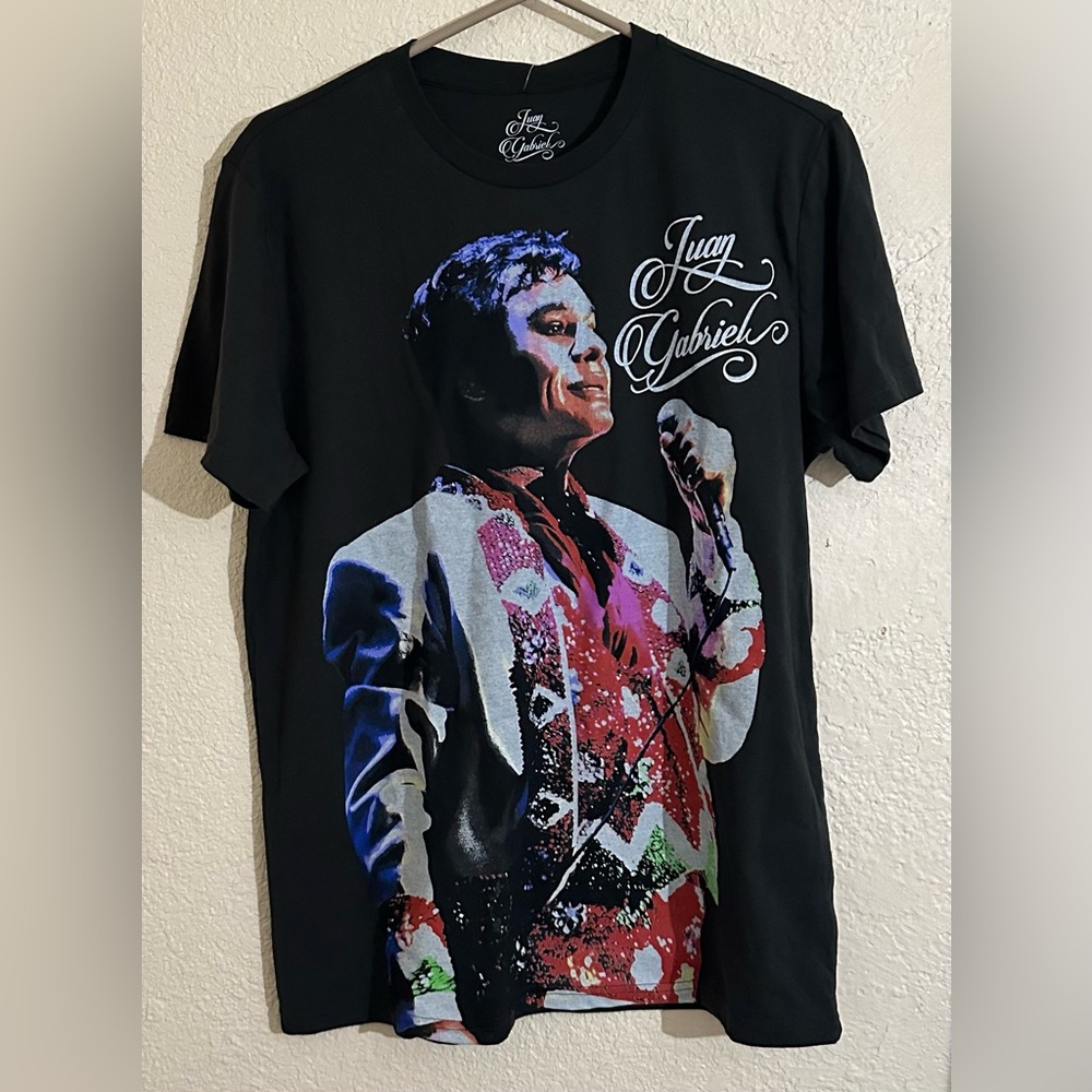 Juan Gabriel T-Shirt, Black / Charcoal, Medium, NWT, From Target